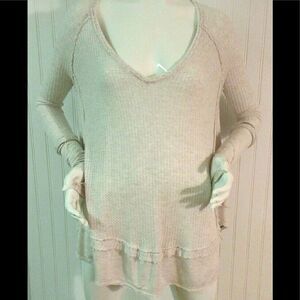 Anthropologie WeThe Free top cream color sz Small